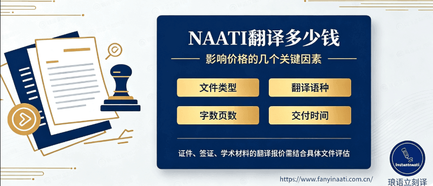 NAATI翻译多少钱,澳洲NAATI翻译价格影响因素一览