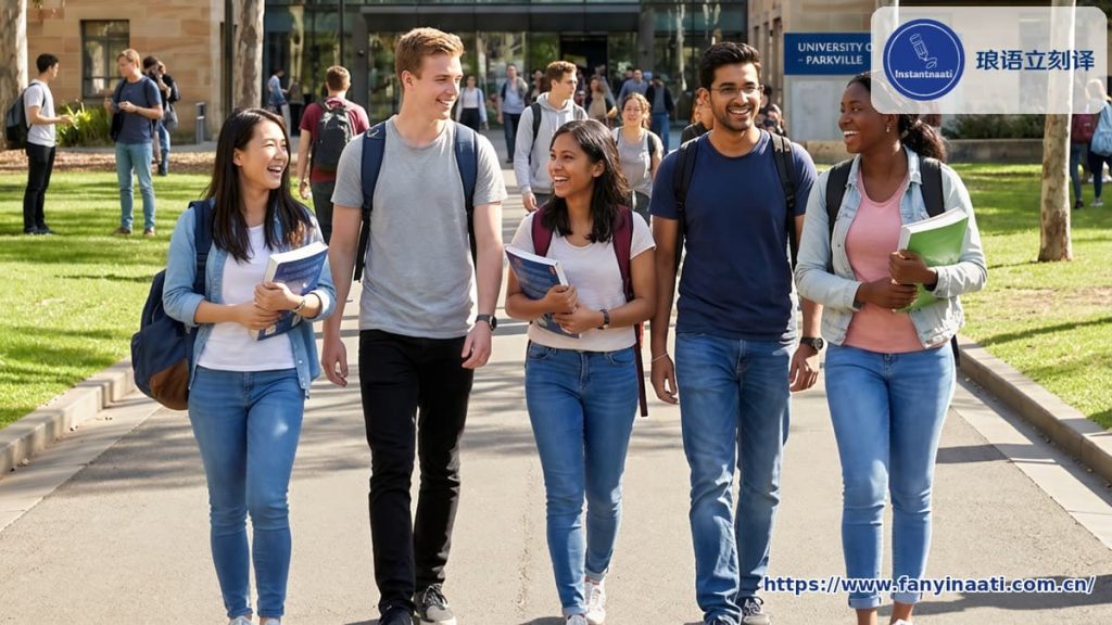准备澳洲大学与 TAFE 课程 500 学生签证的留学生，可使用琅语立刻译的 NAATI 认证翻译服务