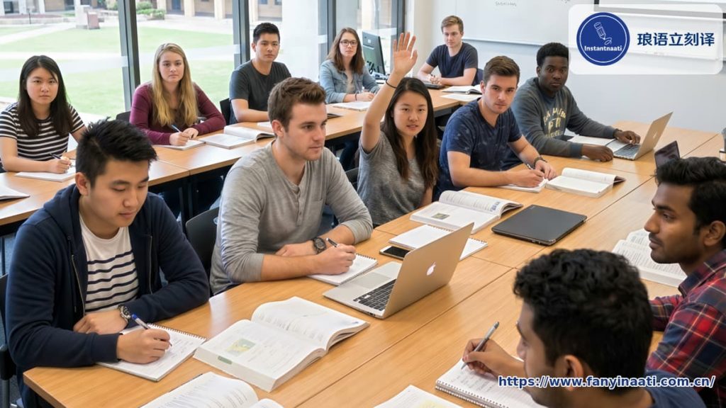 国际学生凭借准备妥当且通过 NAATI 认证翻译的申请材料，成功拿到澳洲 TAFE 录取通知书，此刻正在 TAFE 教室参与课堂学习。